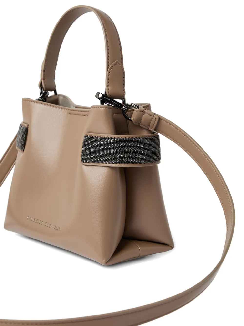 Brunello Cucinelli small Essence tote bag Bruin