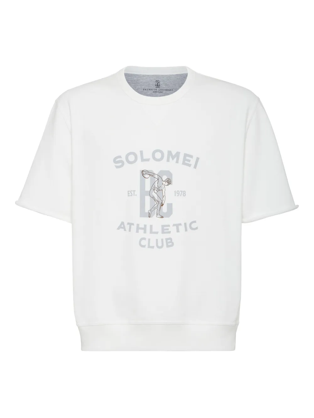 Brunello Cucinelli playera con estampado gráfico | blanco | Image 1