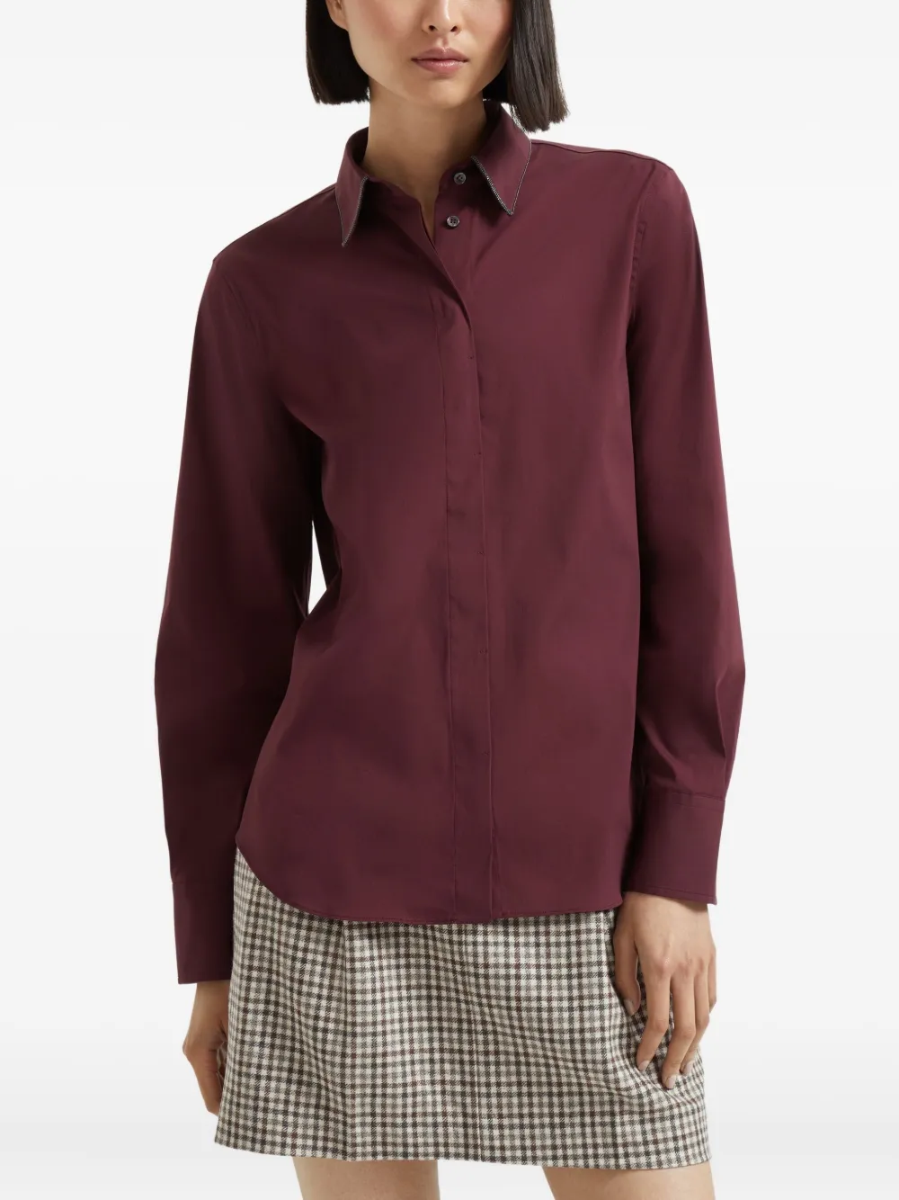 Brunello Cucinelli Shirt met lange mouwen Rood