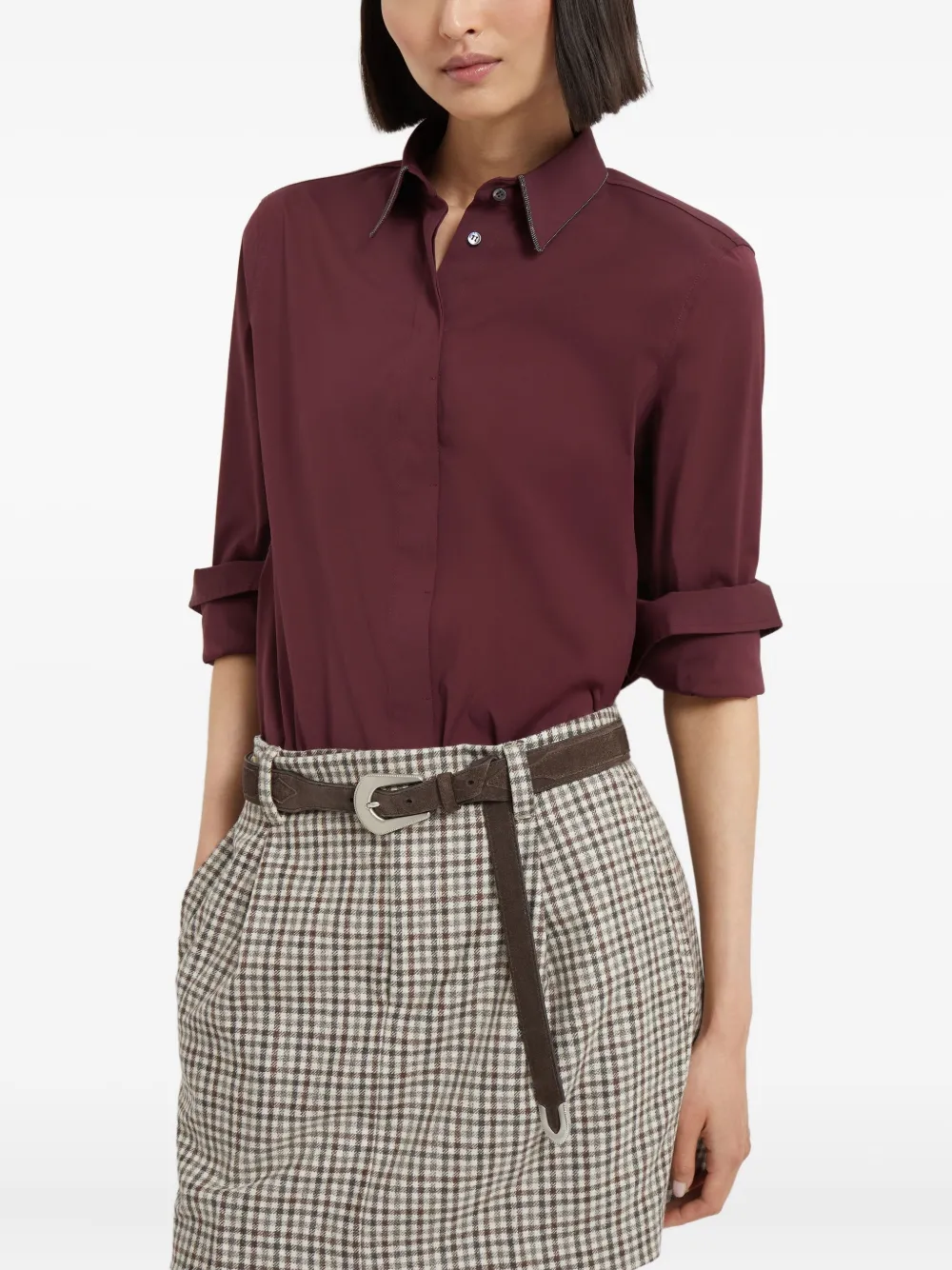 Brunello Cucinelli Shirt met lange mouwen Rood