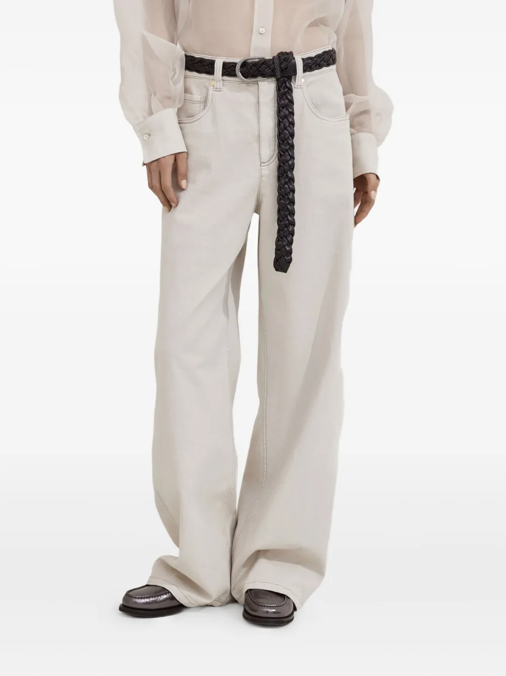 Brunello Cucinelli Straight jeans Beige