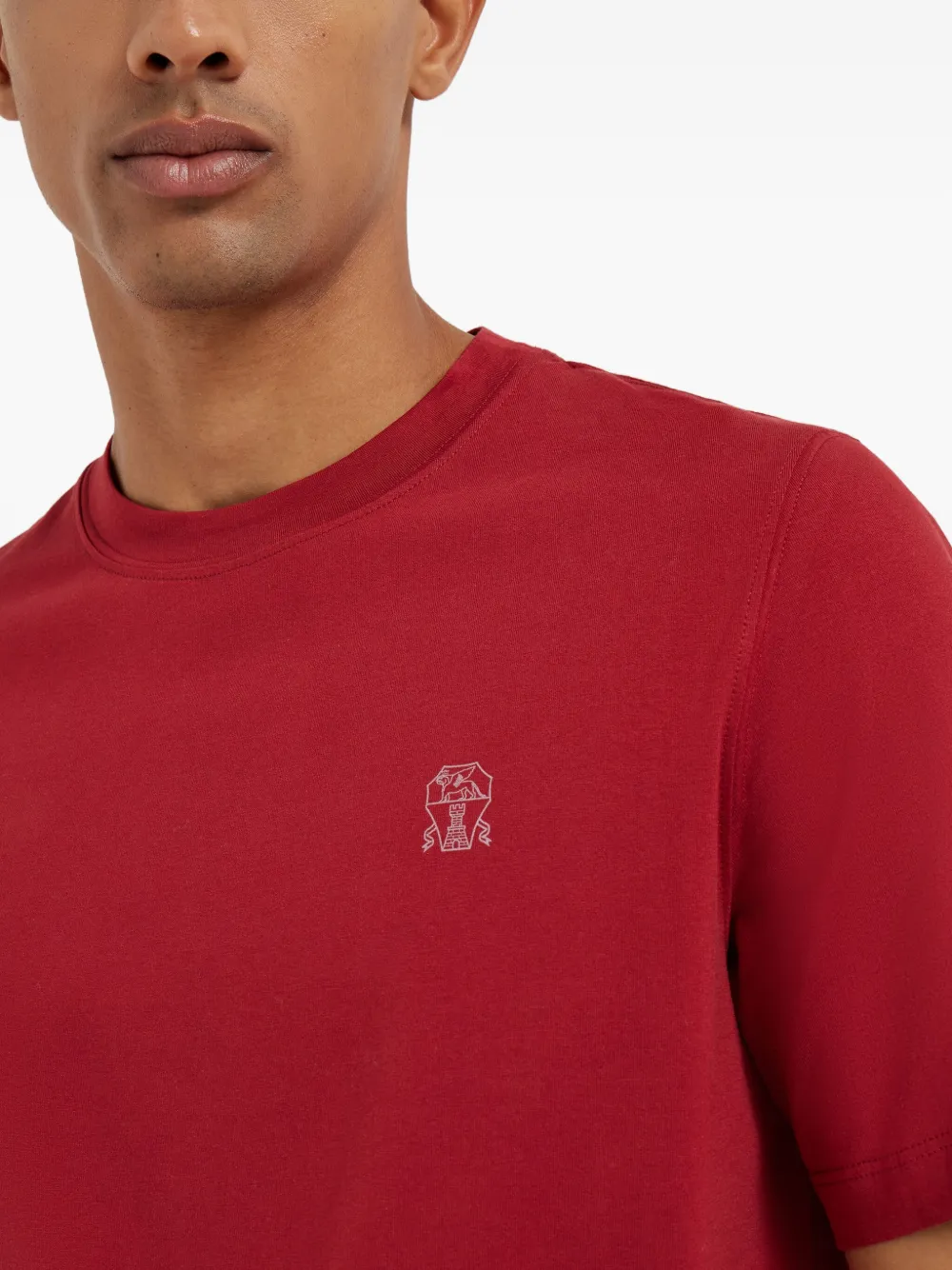 Brunello Cucinelli Katoenen T-shirt Rood