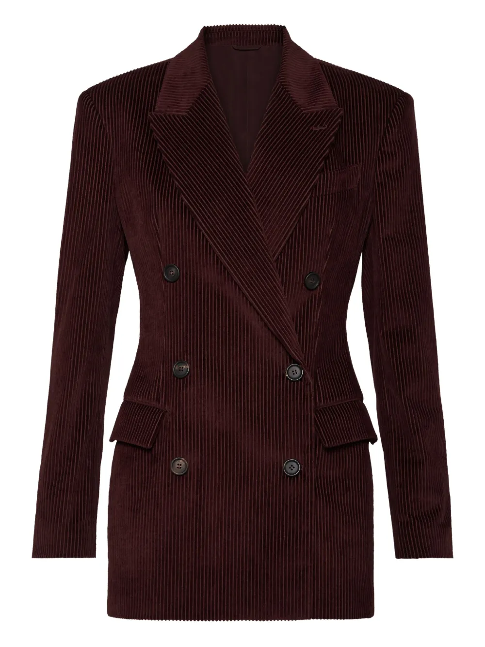 Brunello Cucinelli Blazer met dubbele rij knopen Bruin