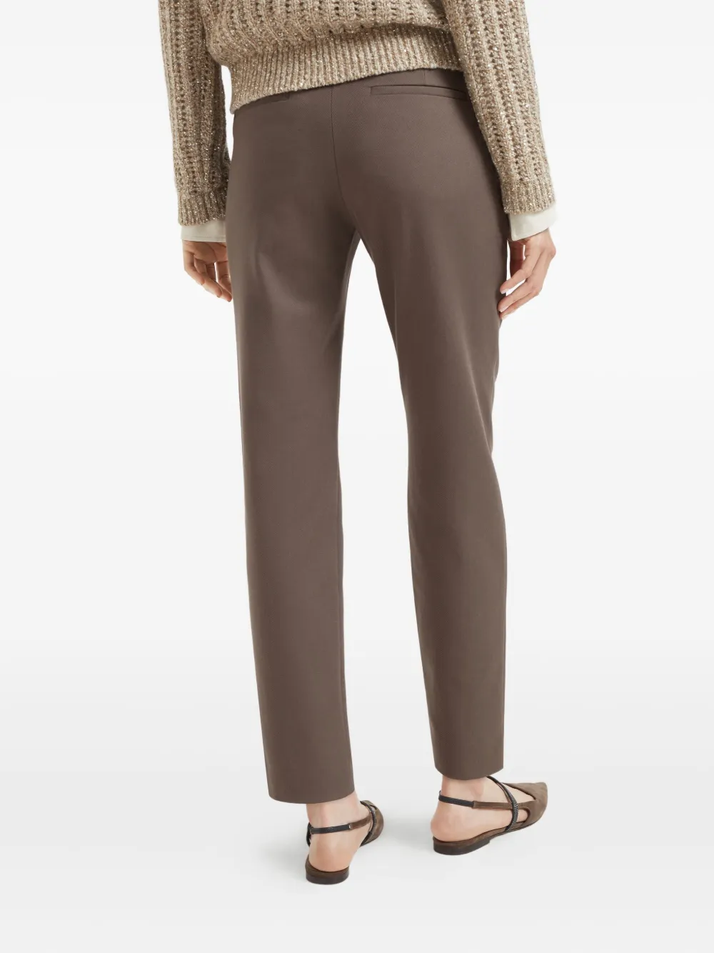Brunello Cucinelli Jersey broek Bruin