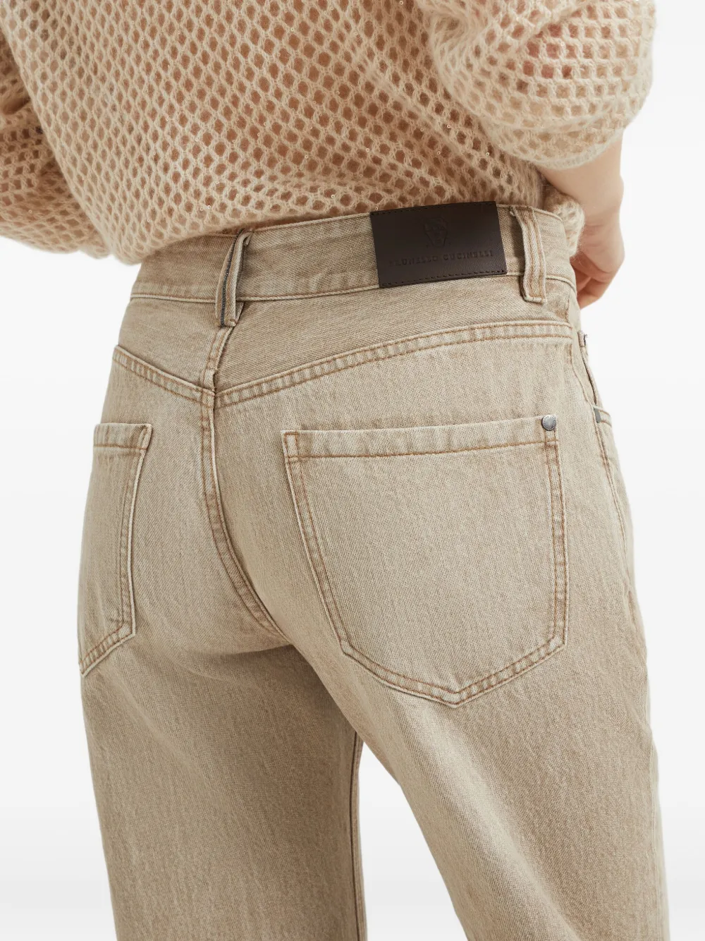 Brunello Cucinelli Katoenen jeans Beige