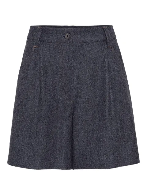 Brunello Cucinelli virgin wool knee-length shorts
