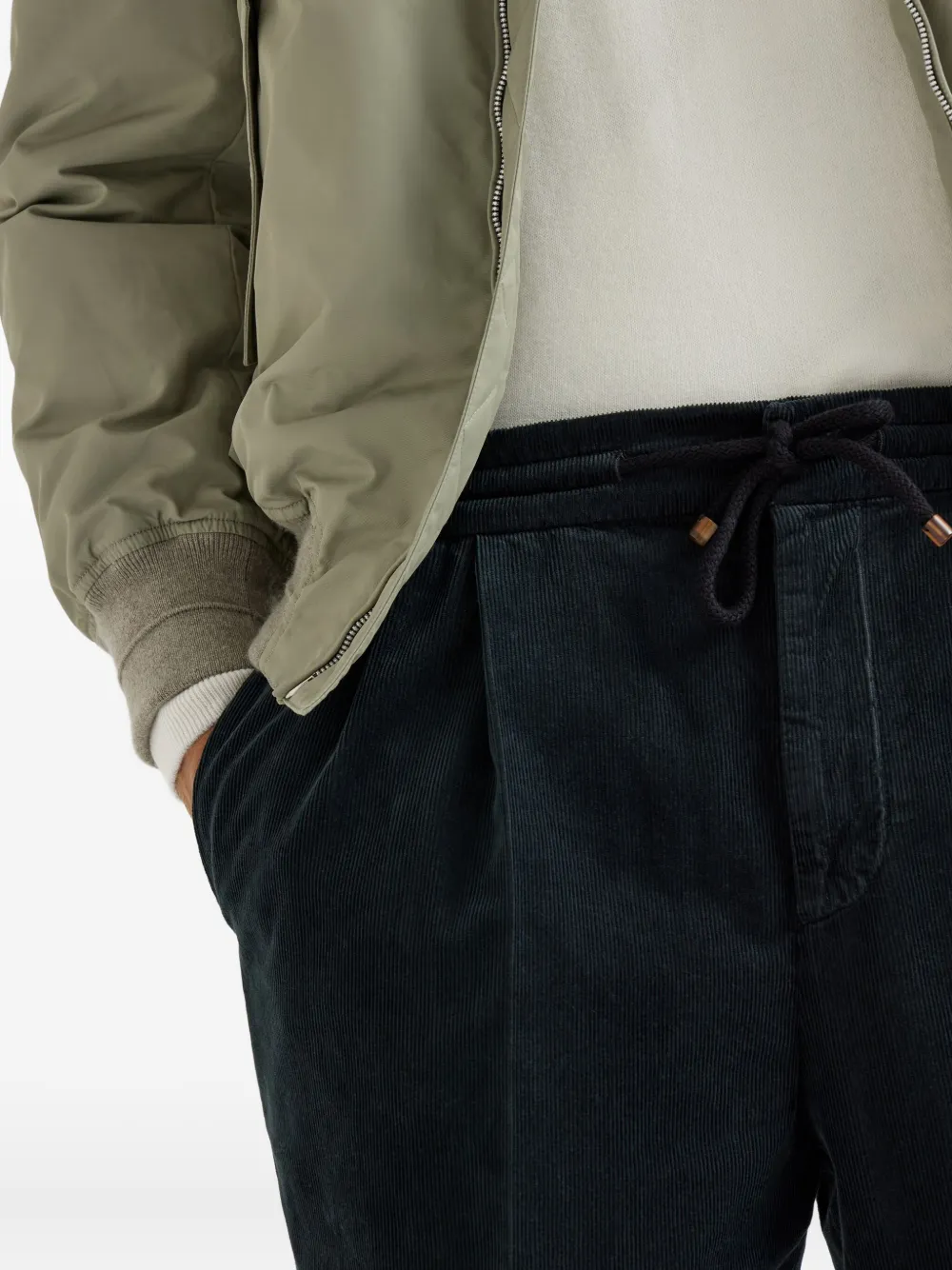 Brunello Cucinelli Broek met toelopende pijpen Zwart