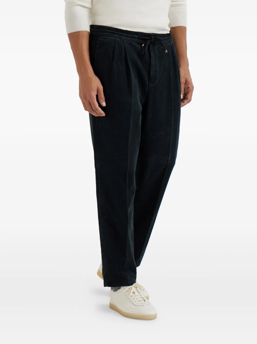 Brunello Cucinelli Broek met toelopende pijpen Zwart