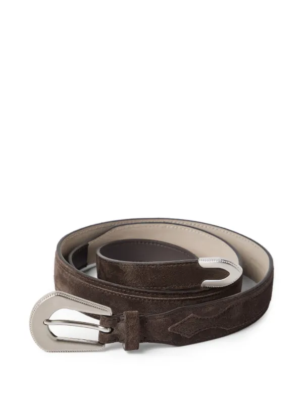Brunello Cucinelli Suede Belt | Brown | FARFETCH display picture 3