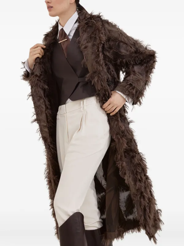 Brunello Cucinelli single-breasted Coat | Brown | FARFETCH