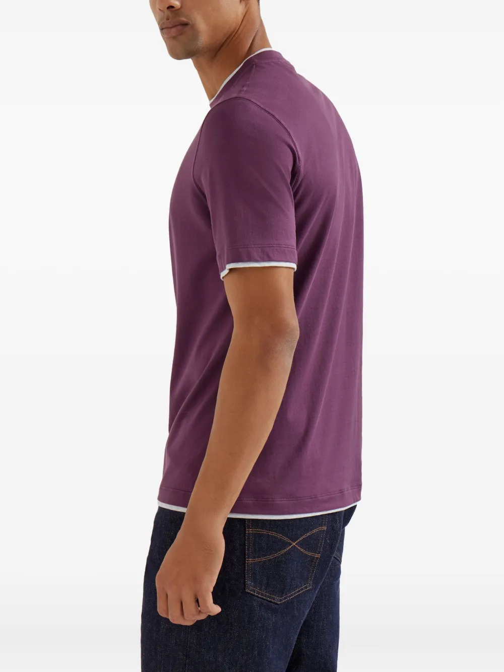 Brunello Cucinelli Katoenen T-shirt Paars