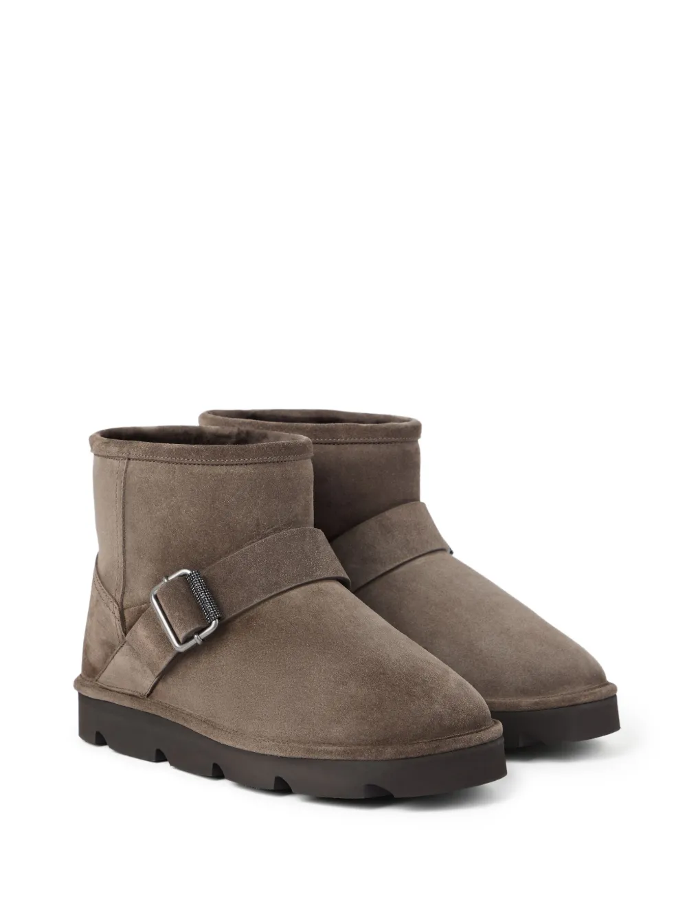 Brunello Cucinelli buckle-fastening boots Brown
