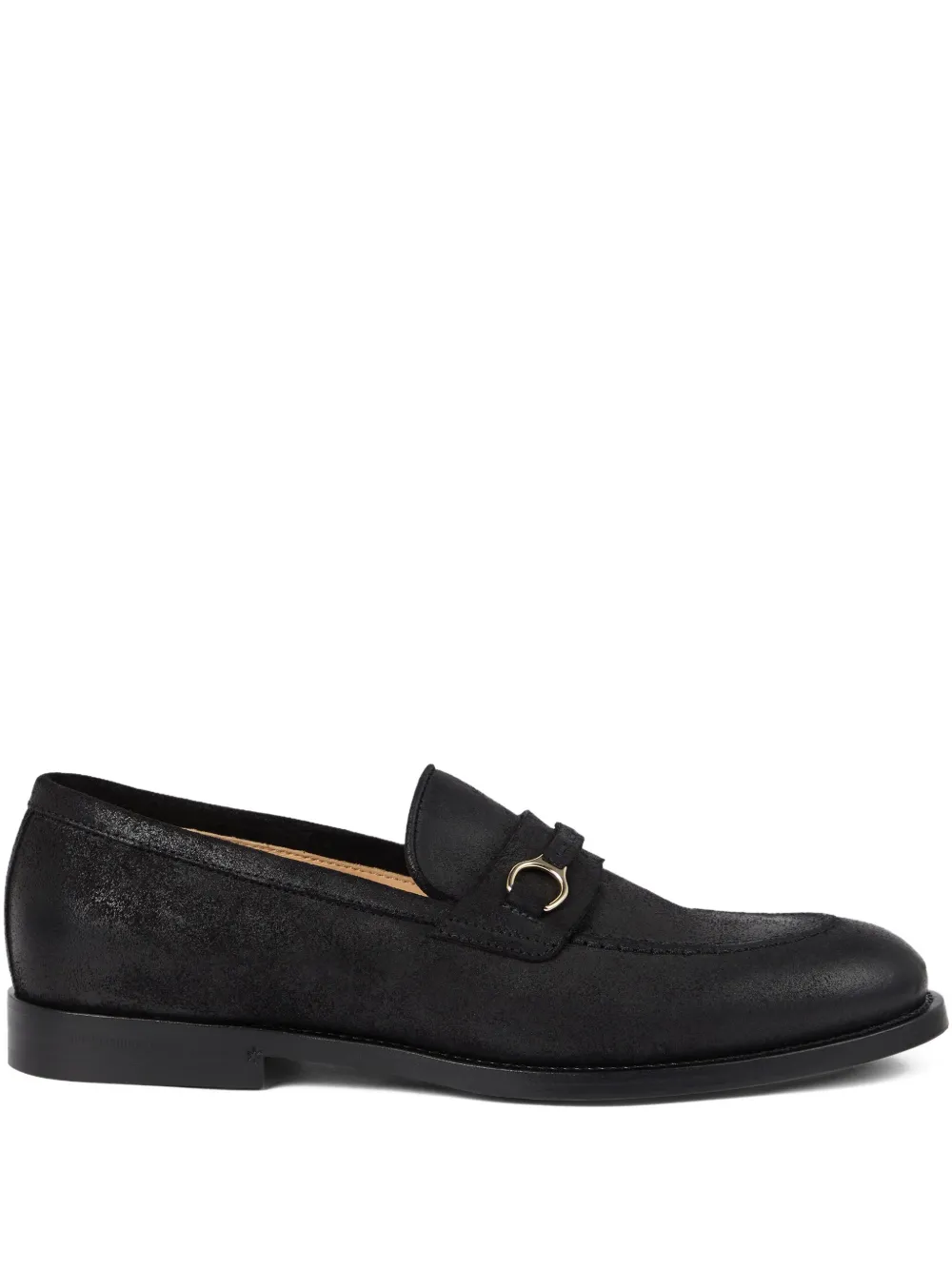 Brunello Cucinelli leather Penny loafers Black