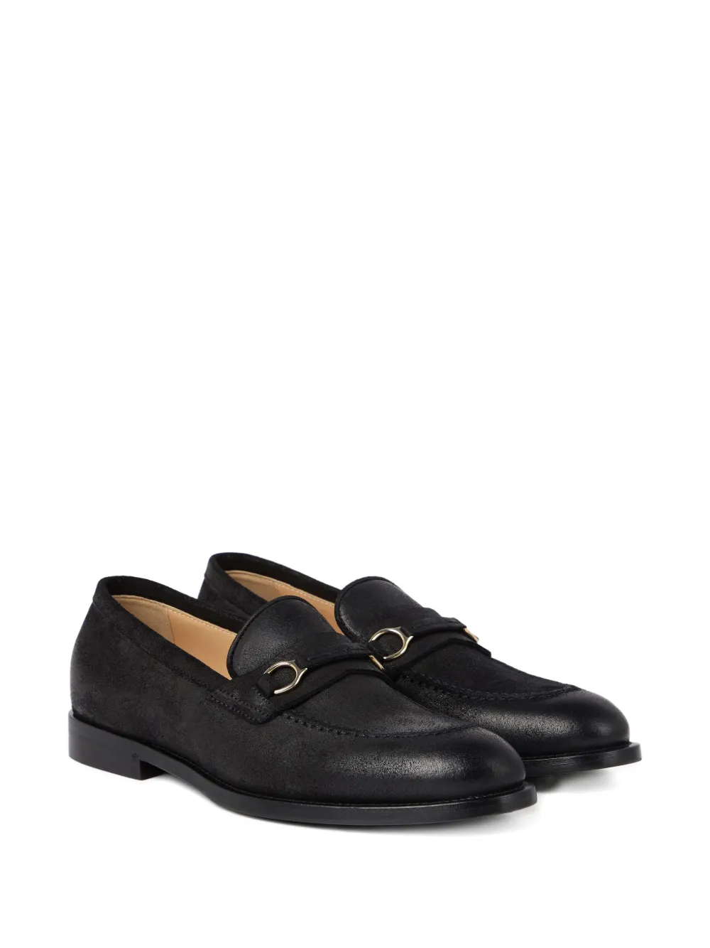 Brunello Cucinelli leather Penny loafers Black
