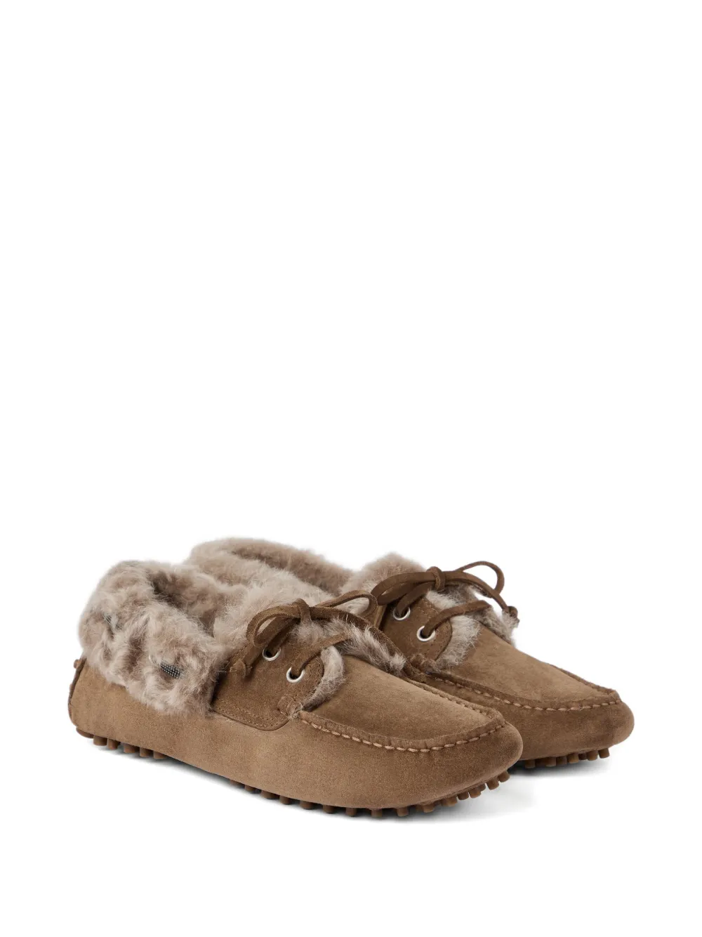 Brunello Cucinelli Suède loafers Bruin