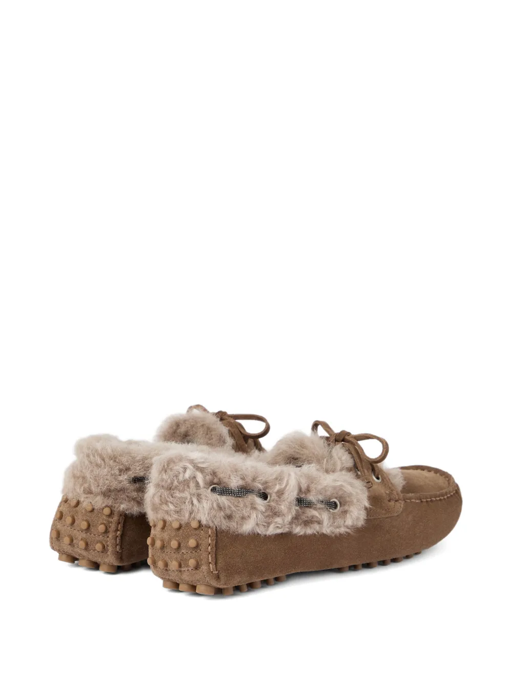 Brunello Cucinelli Suède loafers Bruin