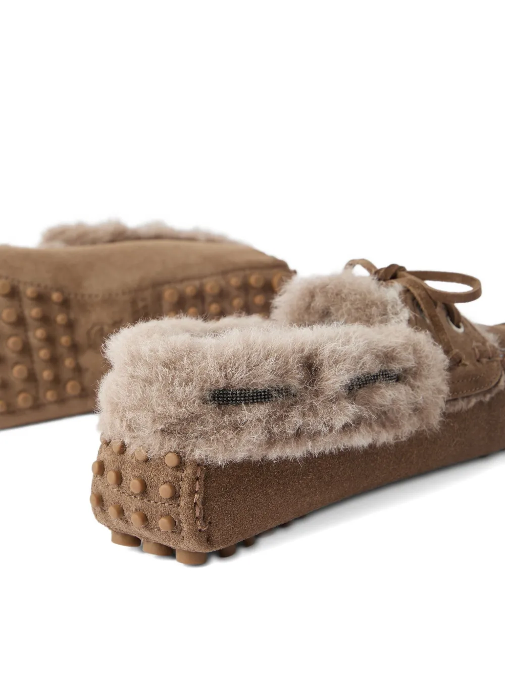 Brunello Cucinelli Suède loafers Bruin