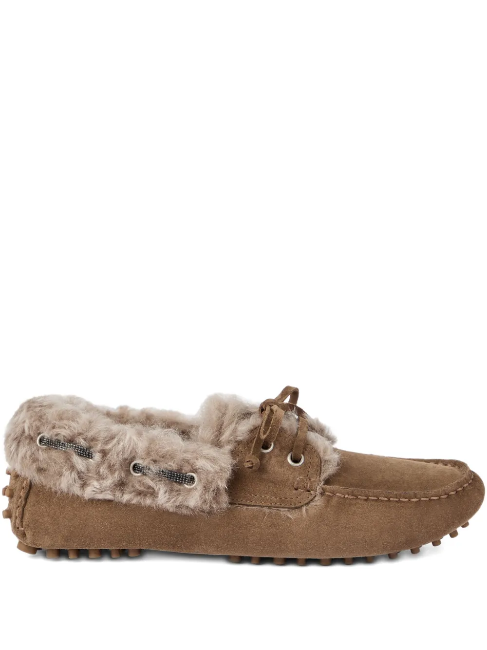 Brunello Cucinelli Suede Loafers In Multi
