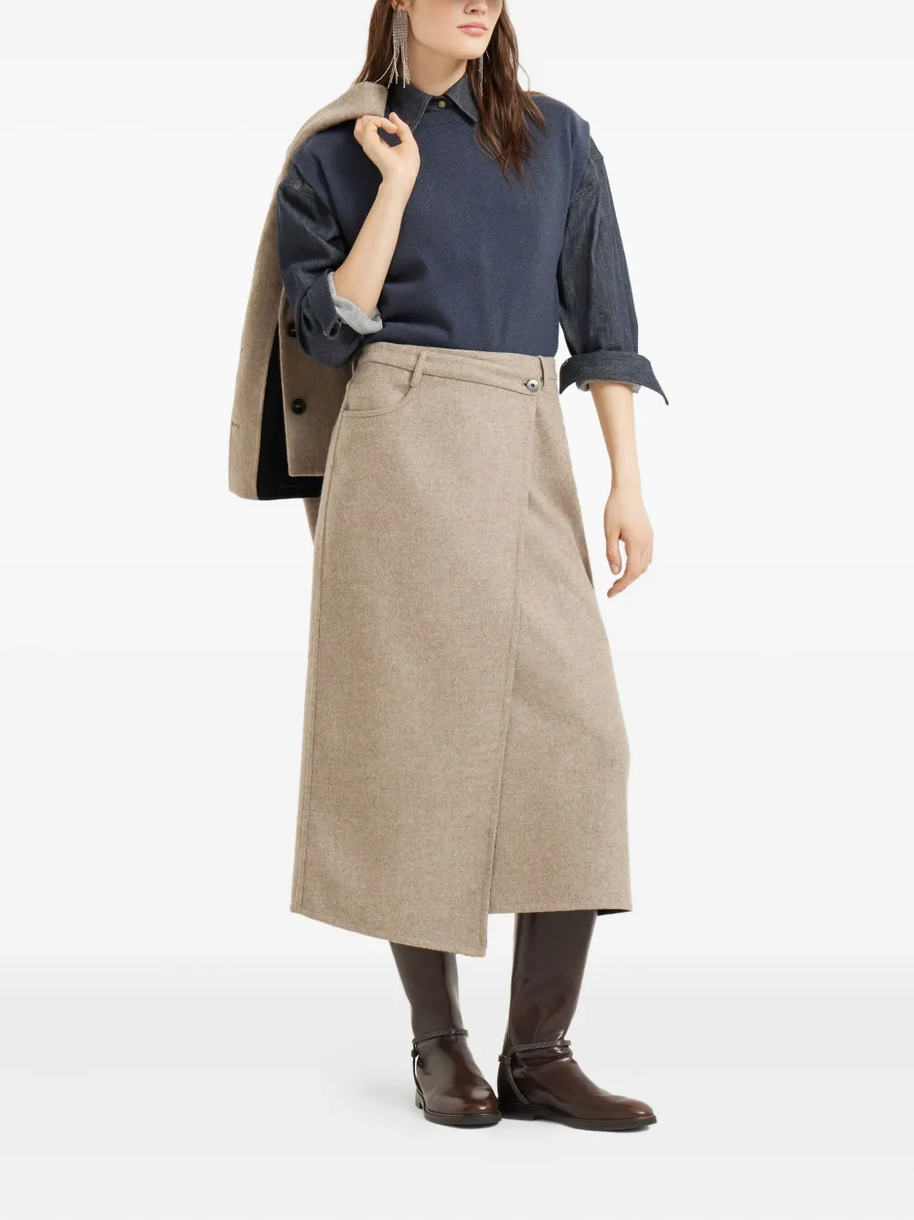 Brunello Cucinelli crew-neck cashmere sweater | Knitted Sweaters | Image 2