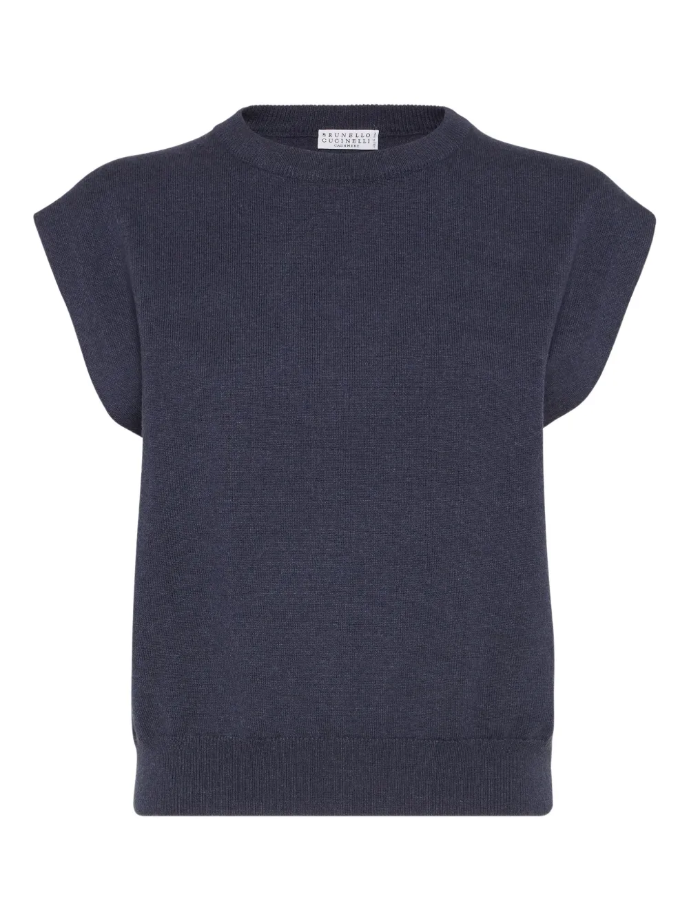 Brunello Cucinelli crew-neck cashmere sweater | Blue | Image 1