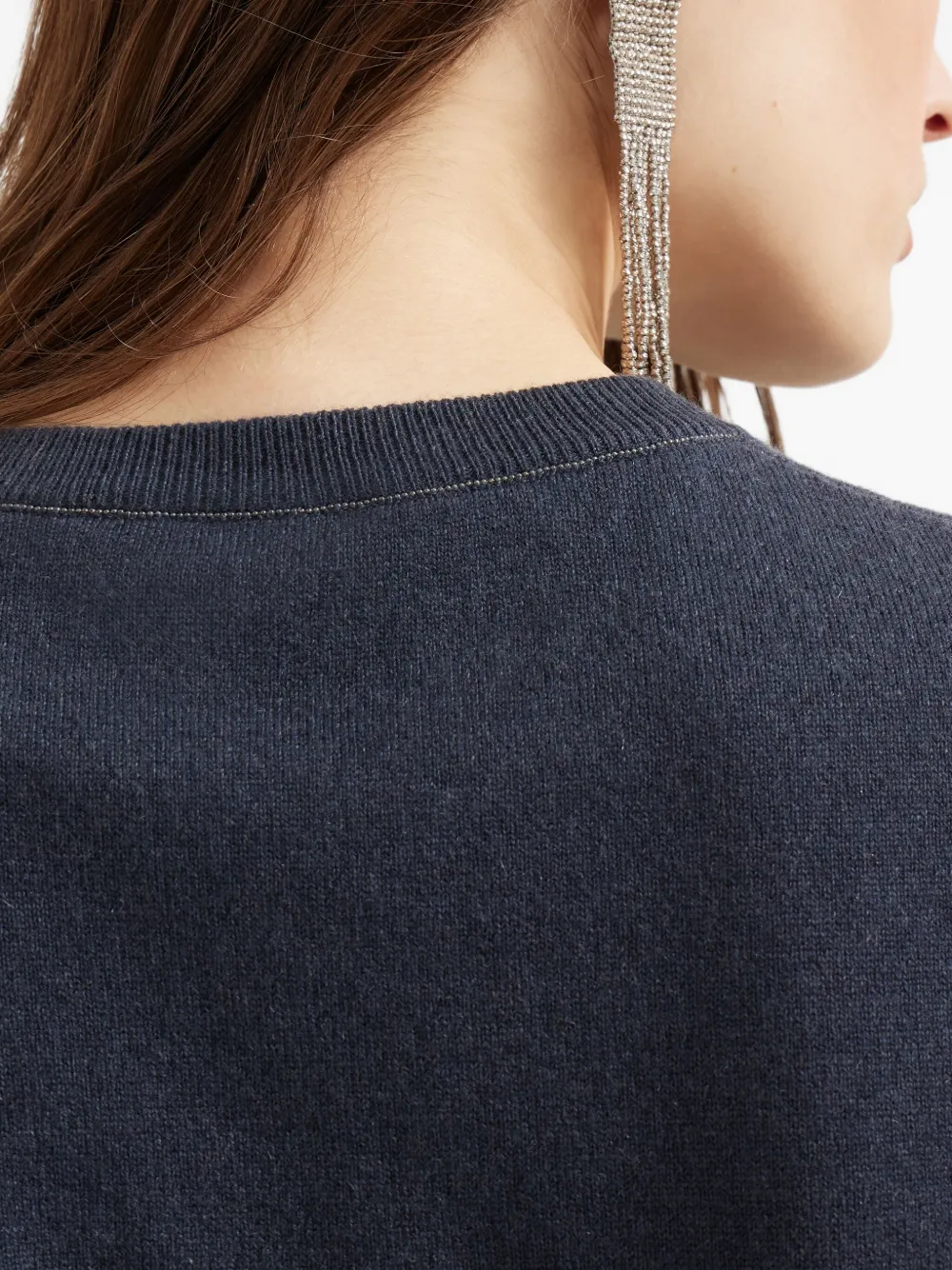 Brunello Cucinelli Kasjmier trui met ronde hals Blauw