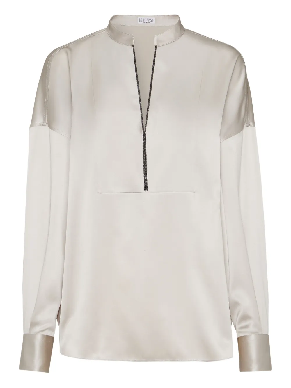 Brunello Cucinelli Blusa con maniche a palloncino - Toni neutri