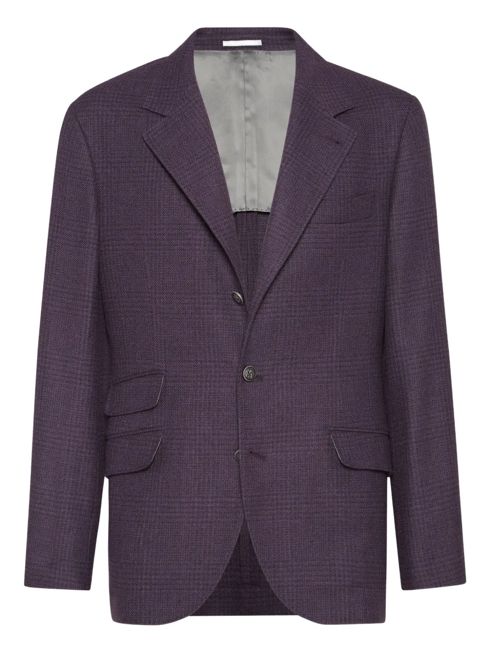 Brunello Cucinelli single-breasted blazer | Purple | Image 1