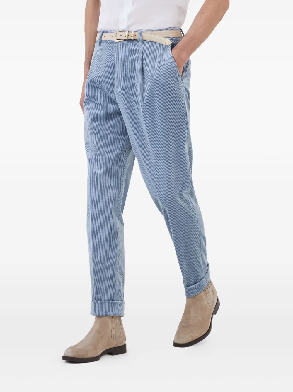 Brunello Cucinelli Plooibroek Blauw