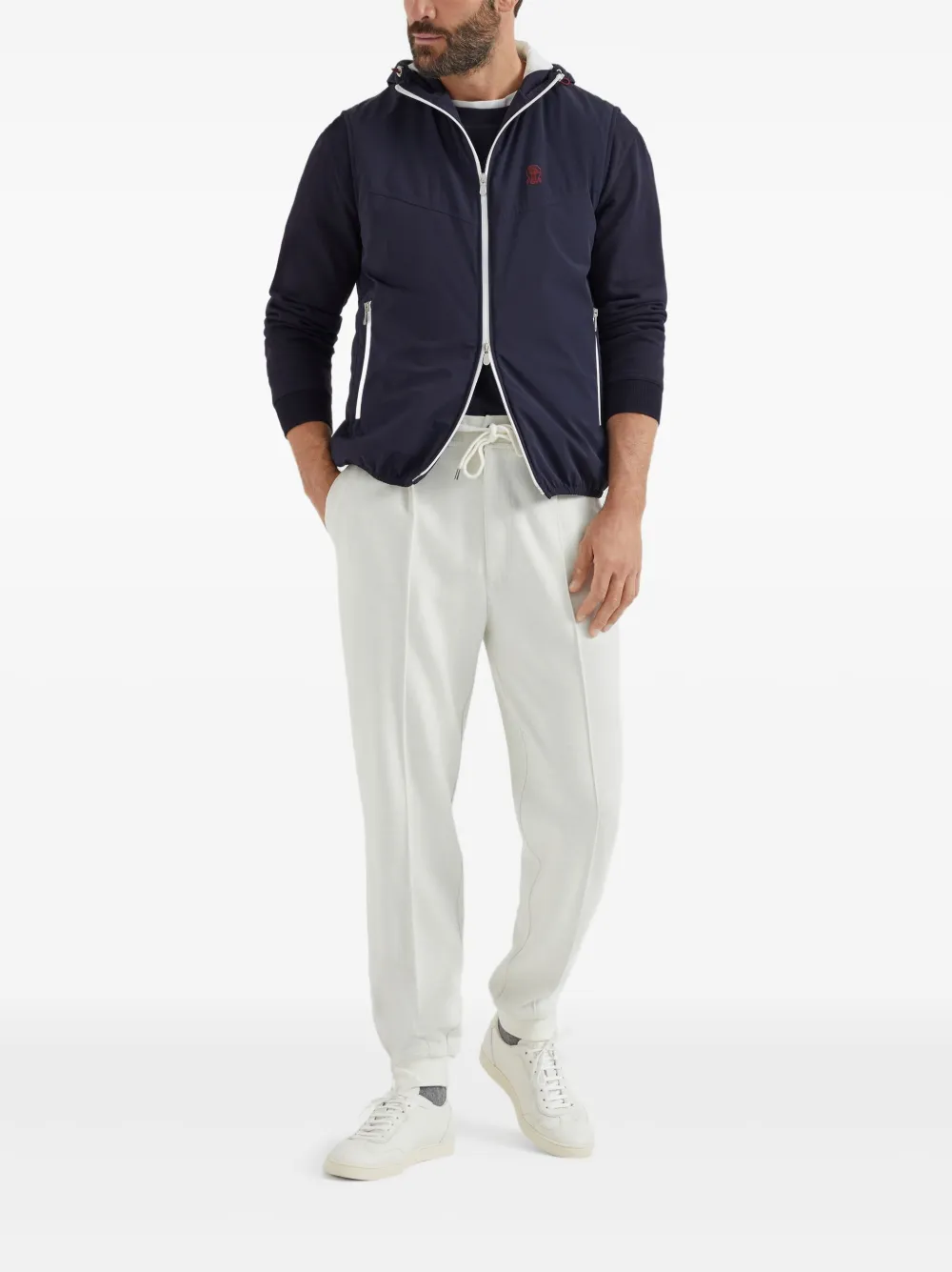 Brunello Cucinelli gilet zippé à capuche | Gilets & vestons | Image 2