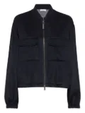 Brunello Cucinelli pocket-detail zip-front jacket - Blue