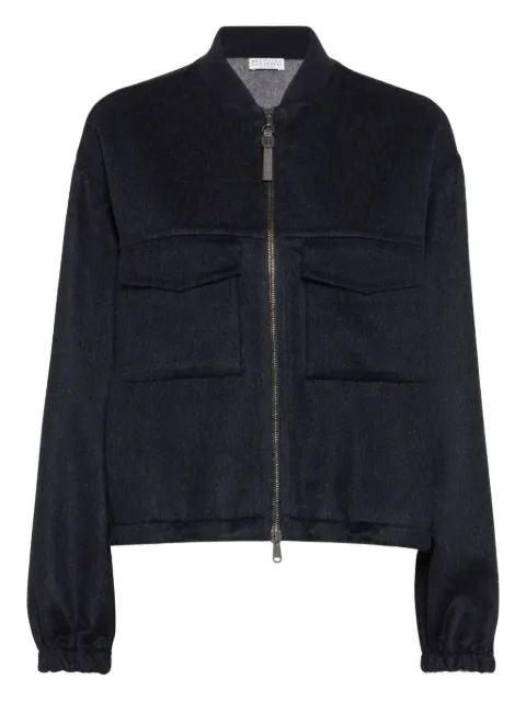 Brunello Cucinelli pocket-detail zip-front jacket