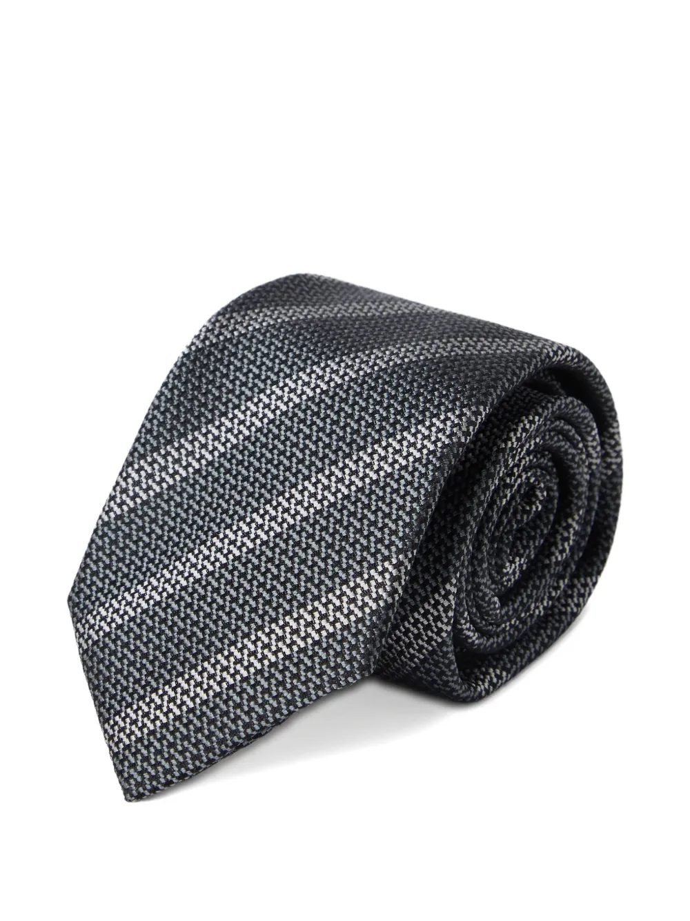 Brunello Cucinelli corbata de seda con rayas estampadas | Image 2
