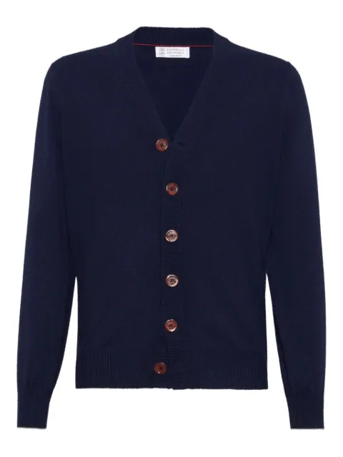 Brunello Cucinelli كارديغان كحلي بأزرار
