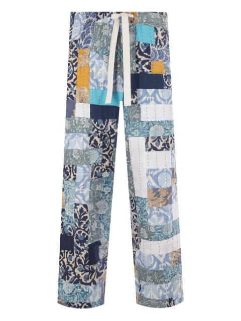 Kartik Research patchwork block-print trousers