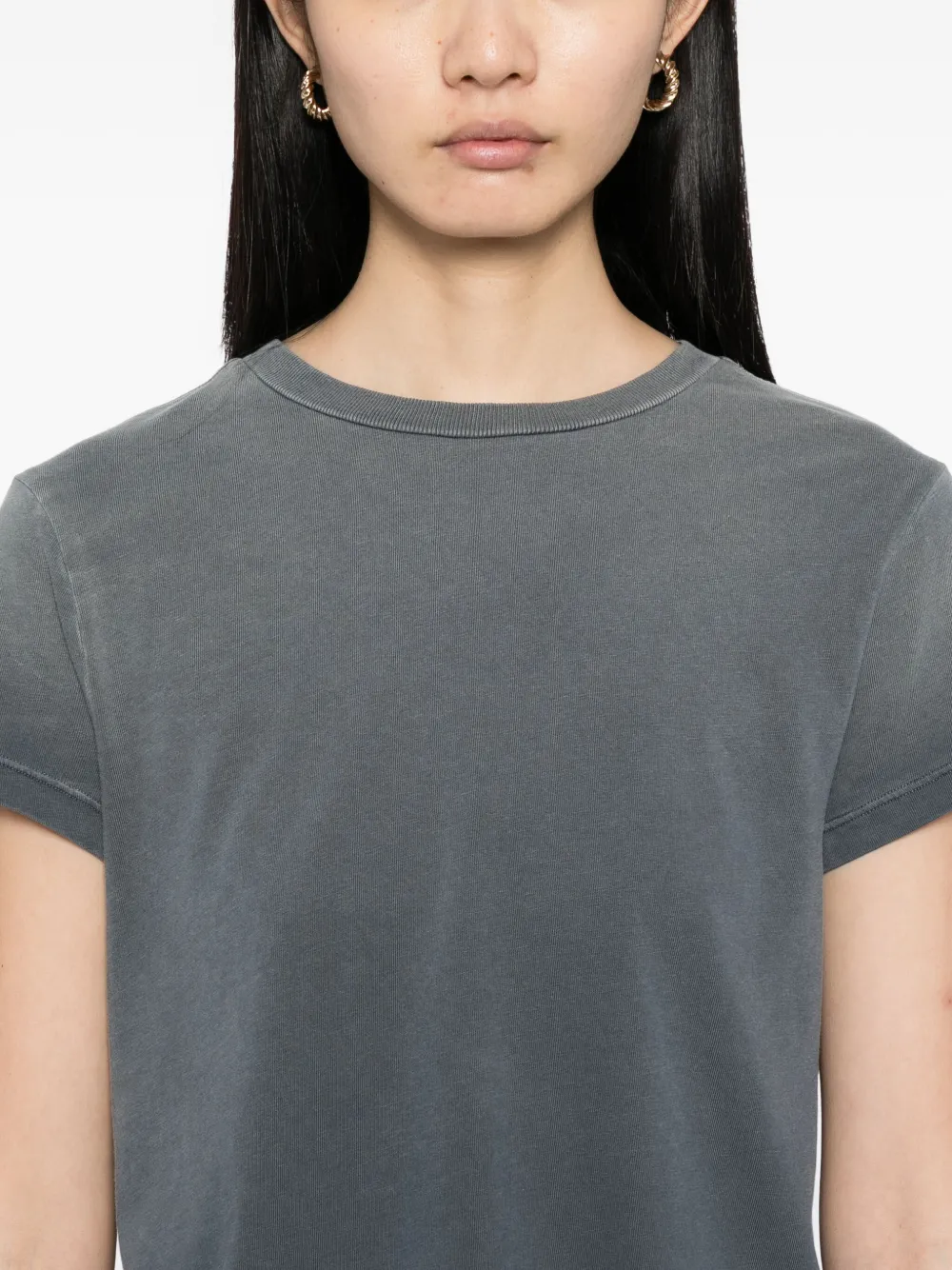 AGOLDE Adine Shrunken T-shirt Grijs