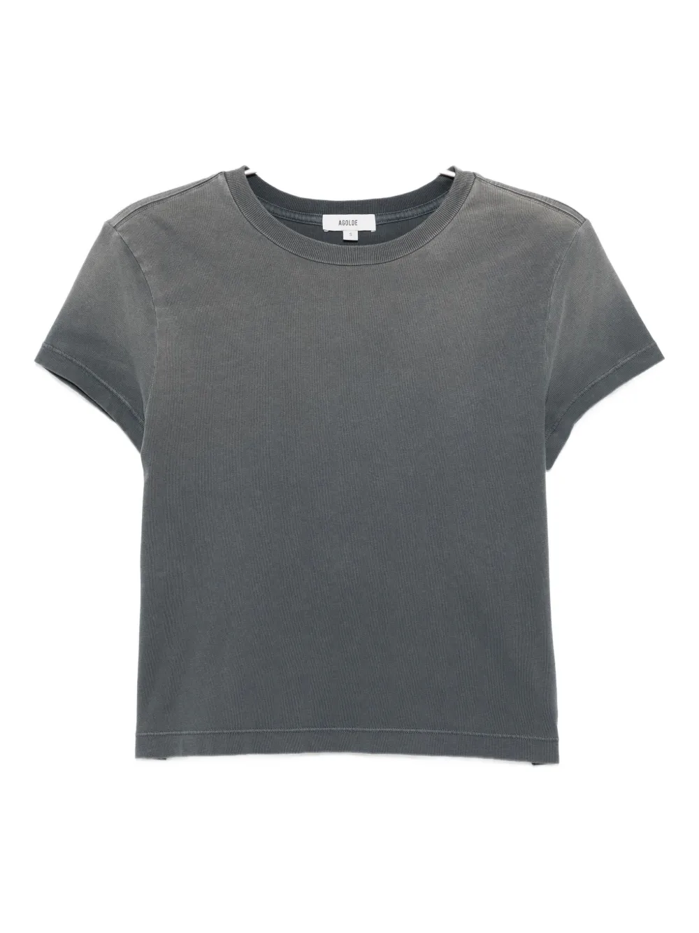 AGOLDE Adine Shrunken T-shirt Grijs