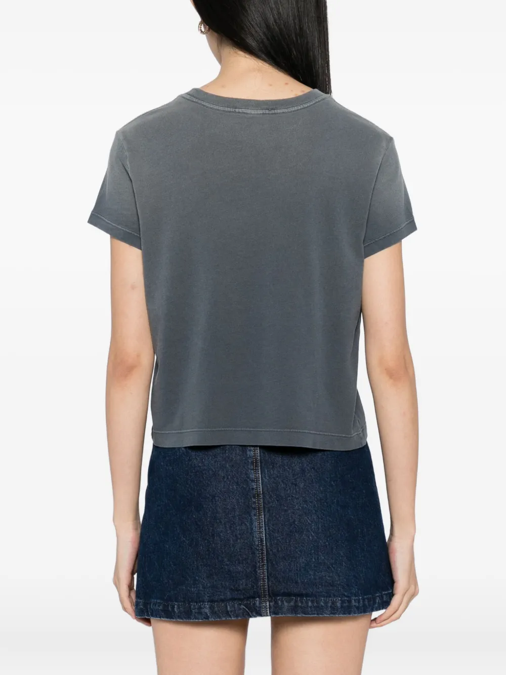 AGOLDE Adine Shrunken T-shirt Grijs