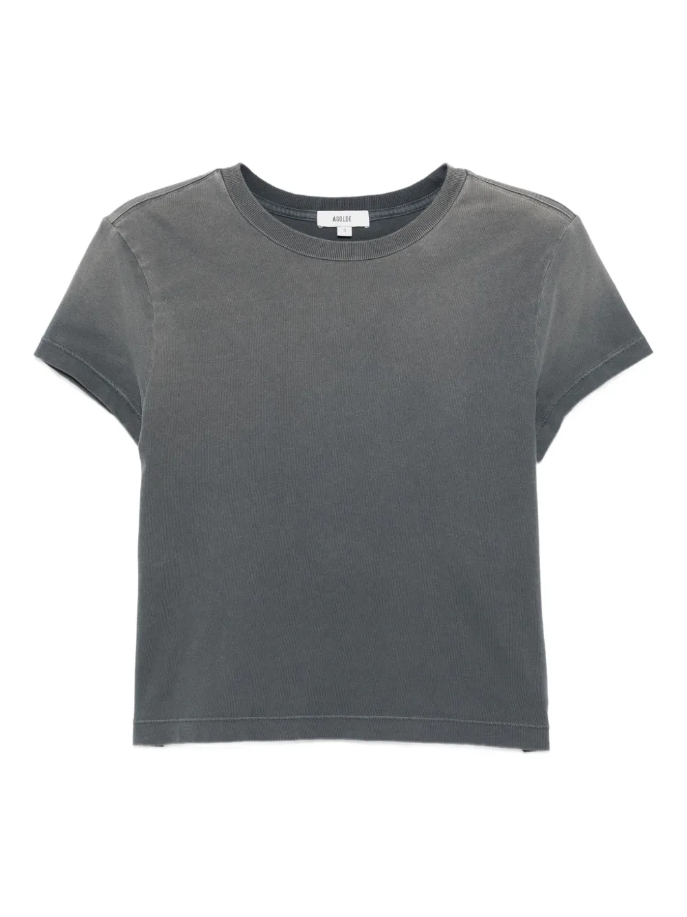 AGOLDE Adine Shrunken T-shirt Grijs