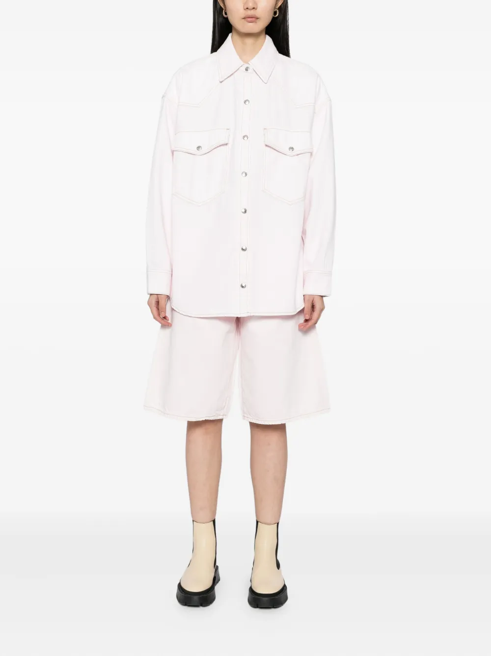 AGOLDE Lotta blouse - Roze
