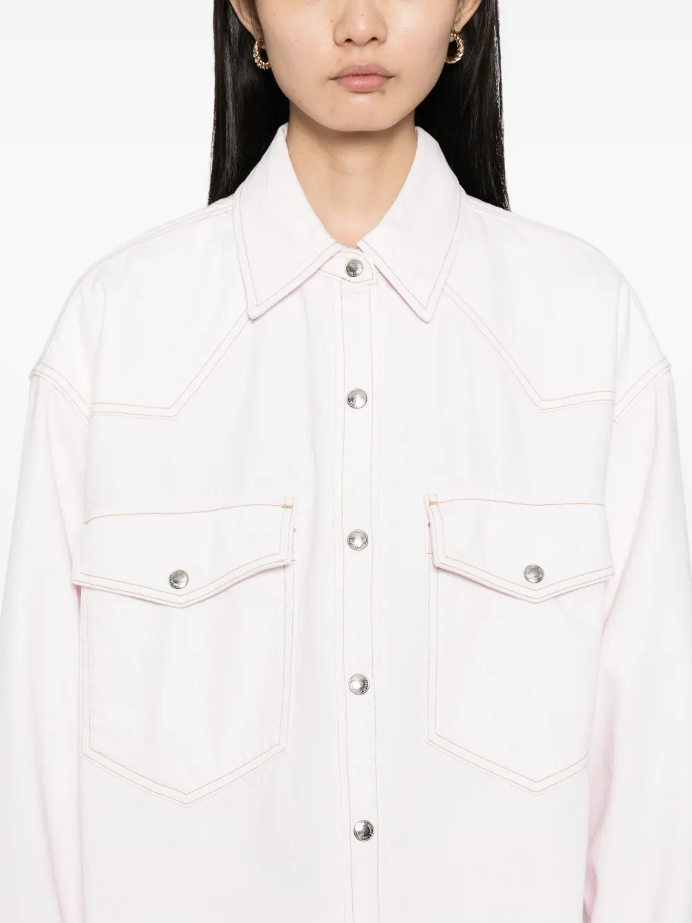 AGOLDE Lotta blouse Roze