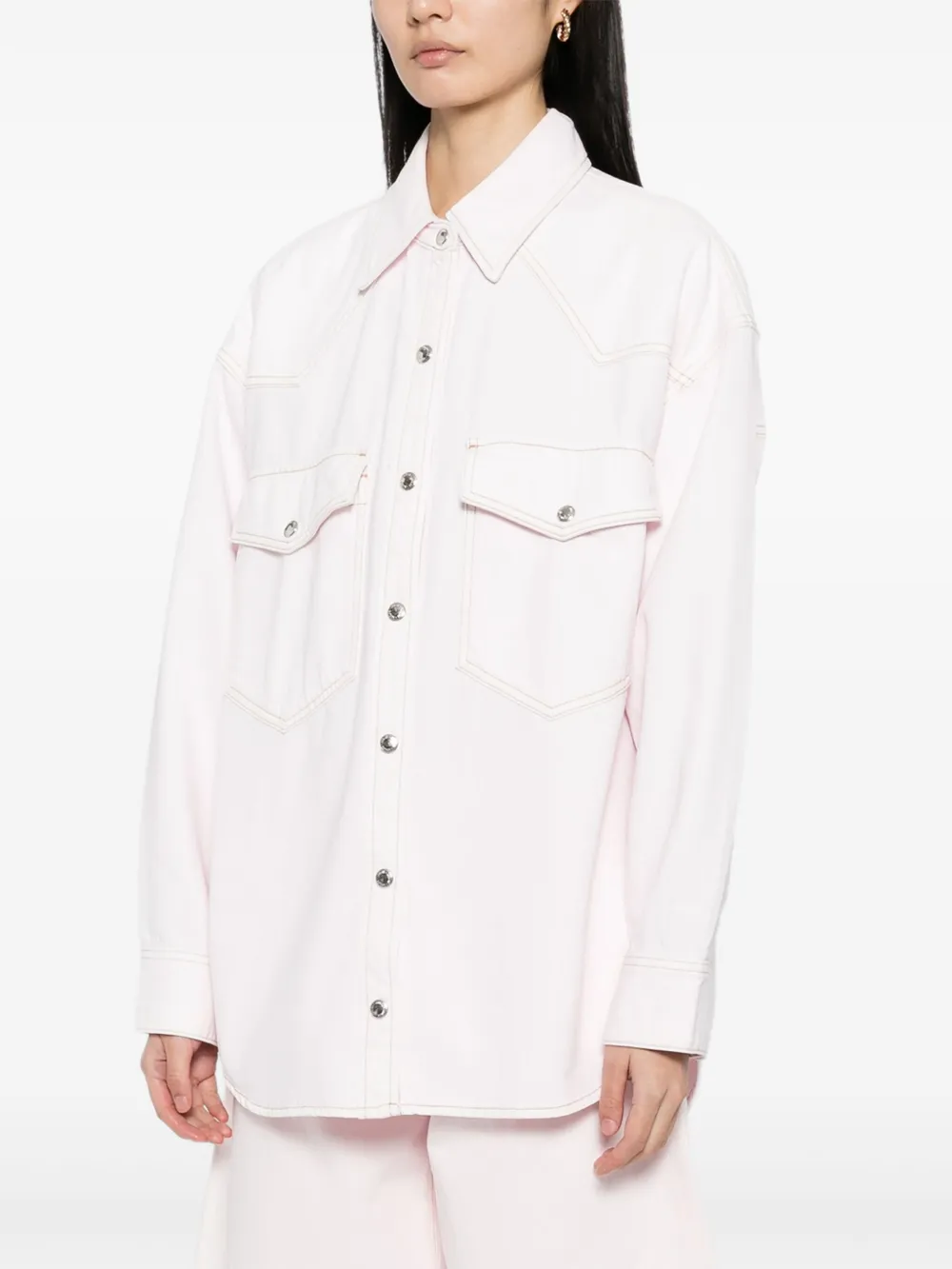 AGOLDE Lotta blouse Roze