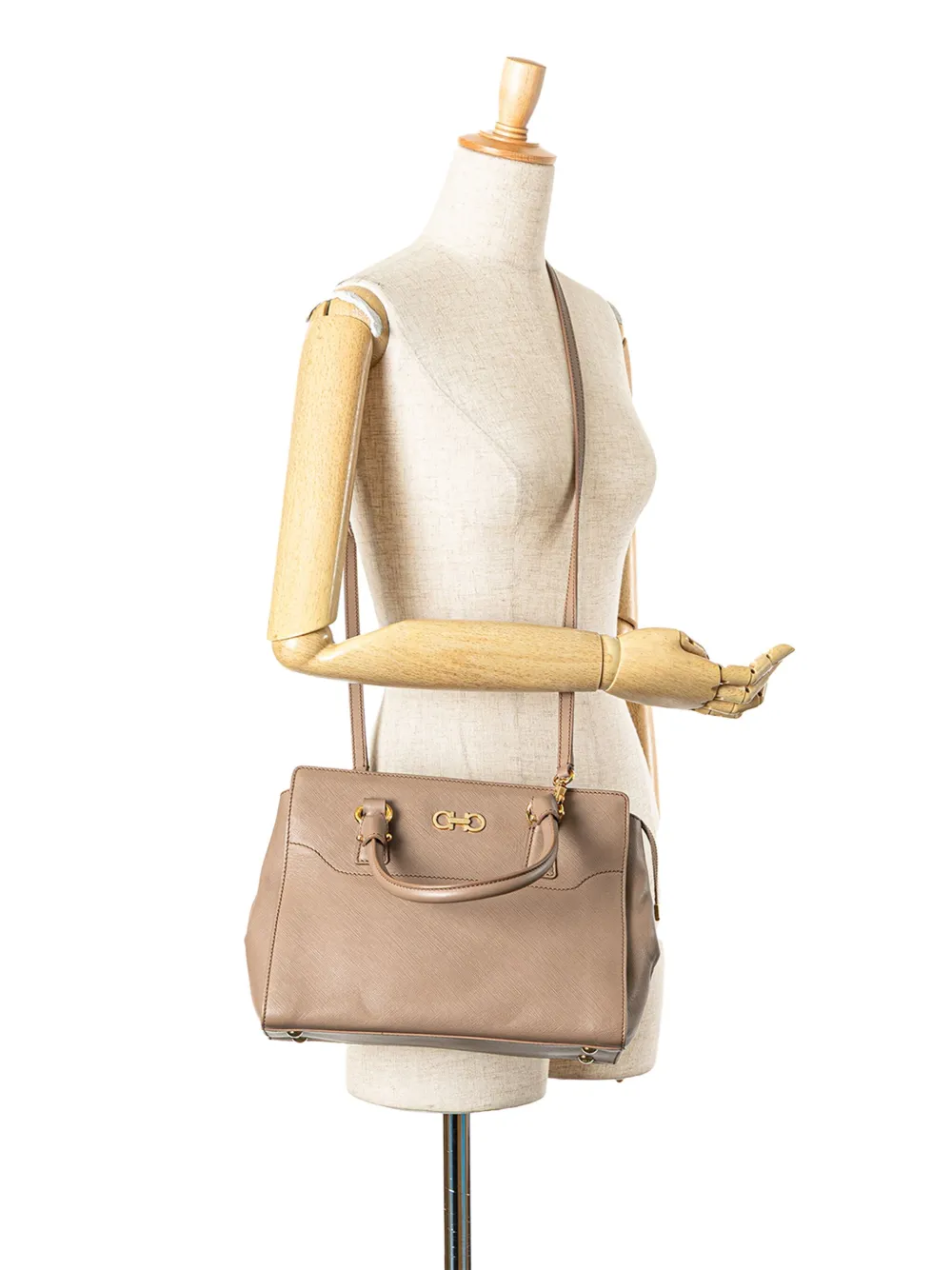 Ferragamo Pre-Owned 2000-2024 Medium Leather Gancini Beky satchel | Pre-Owned | Image 2