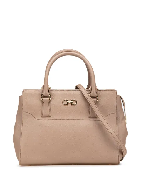 Ferragamo Pre-Owned 2000-2024 Medium Leather Gancini Beky satchel