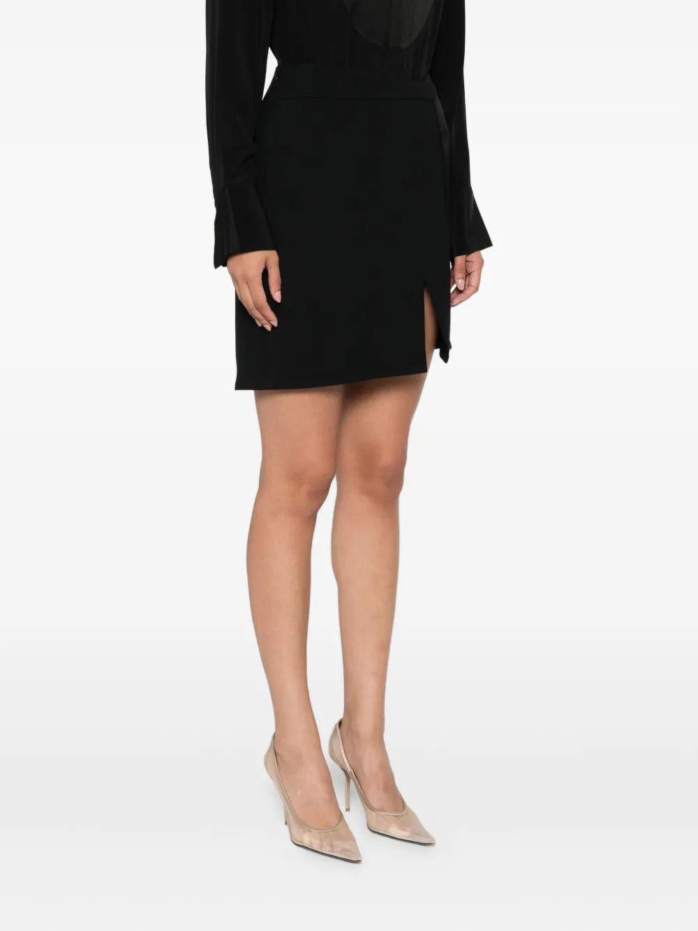 Victoria Beckham asymmetric skirt Zwart