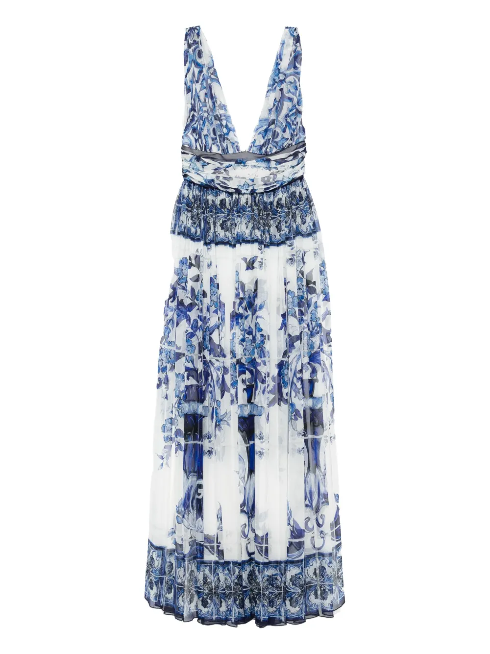 Dolce & Gabbana floral-print dress | Blue | Image 1