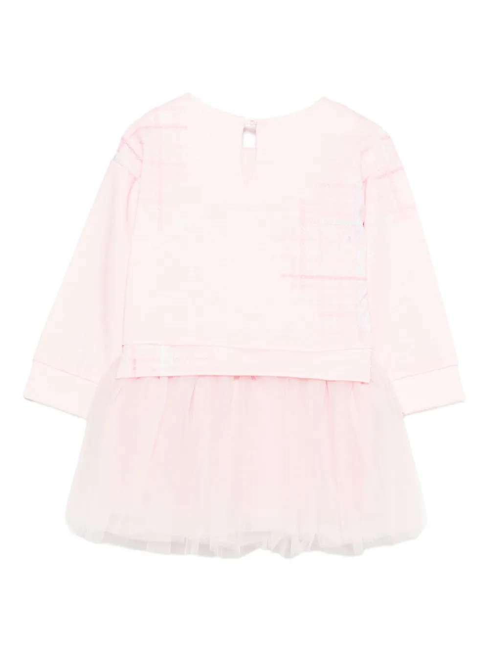 Lapin House Geruite tulen jurk - Roze