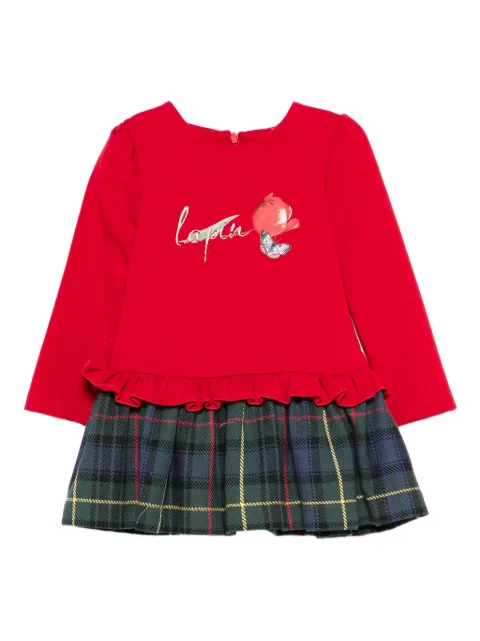 Lapin House robe en plaid