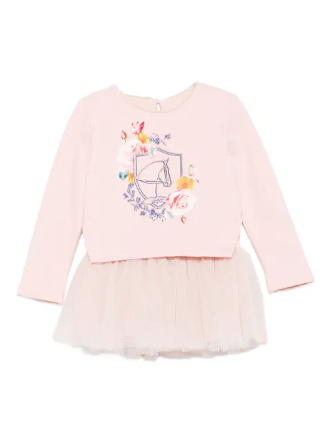 Lapin House horse-print tulle dress set