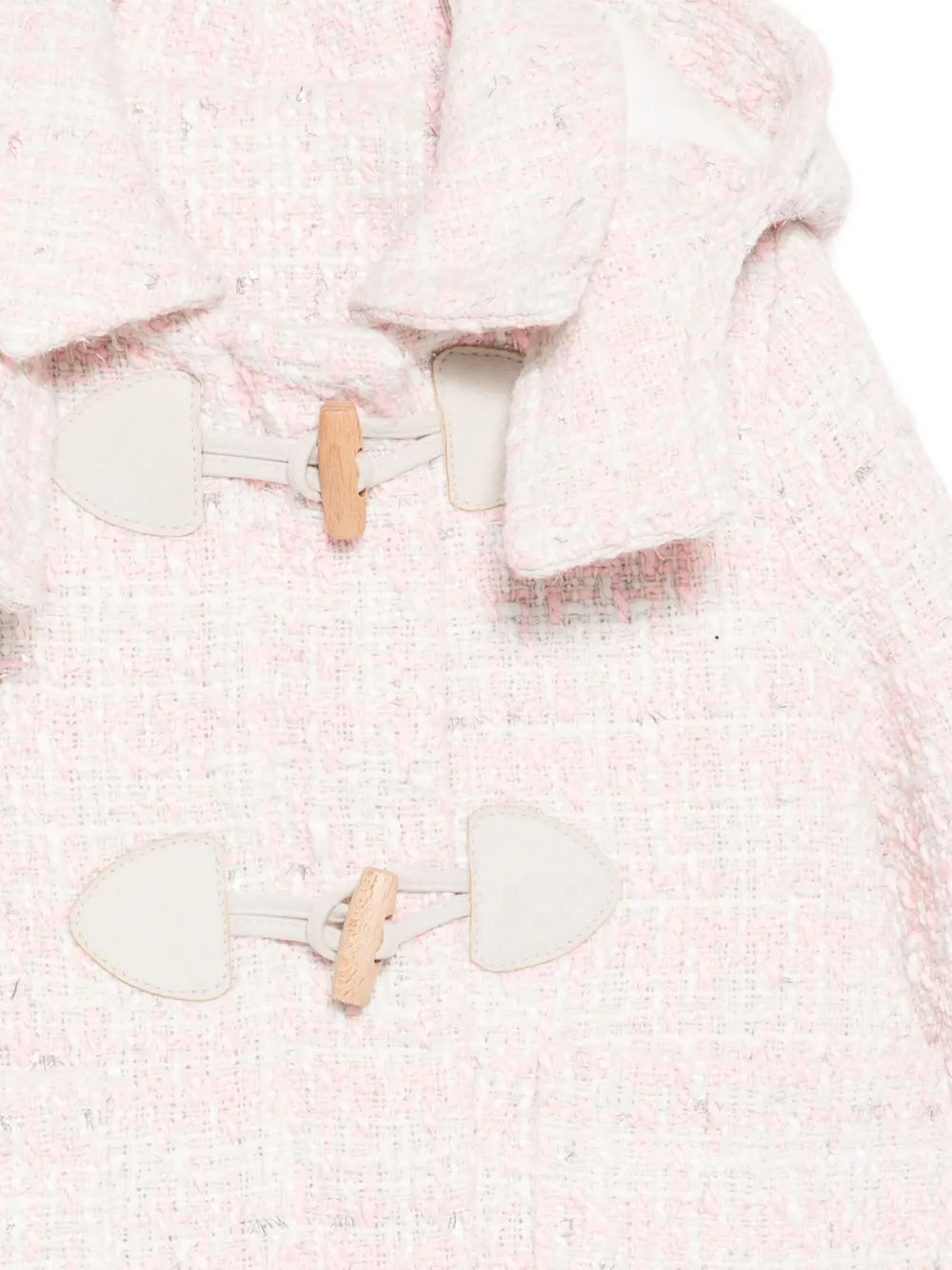 Lapin House Hooded Toggle Coat In Pink