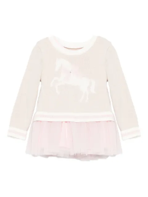 Lapin House tulle-layered dress set